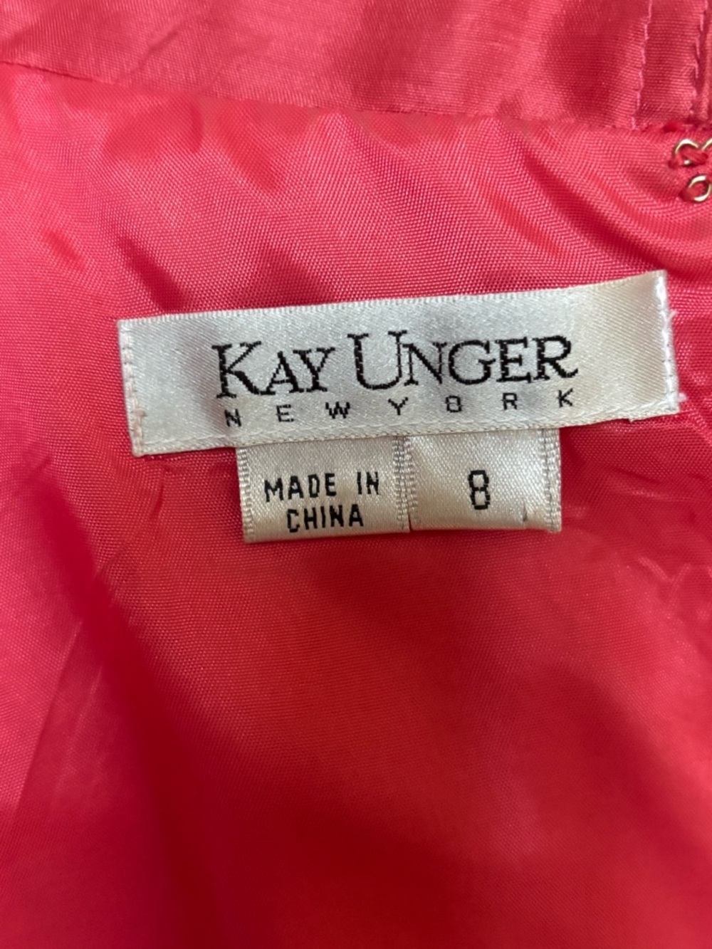 Coral Satin Fit Flare Dress Black Baroque Print Retro Collared Party - Picture 9 of 12